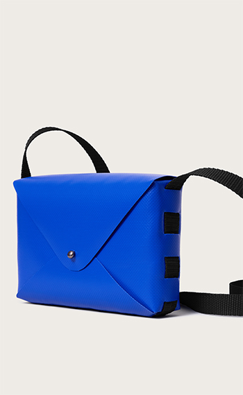 Envelope bag blue black